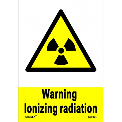 Warning Lonizing Radiation Sign Safety Signs Warning Signs PVC Sign E30004